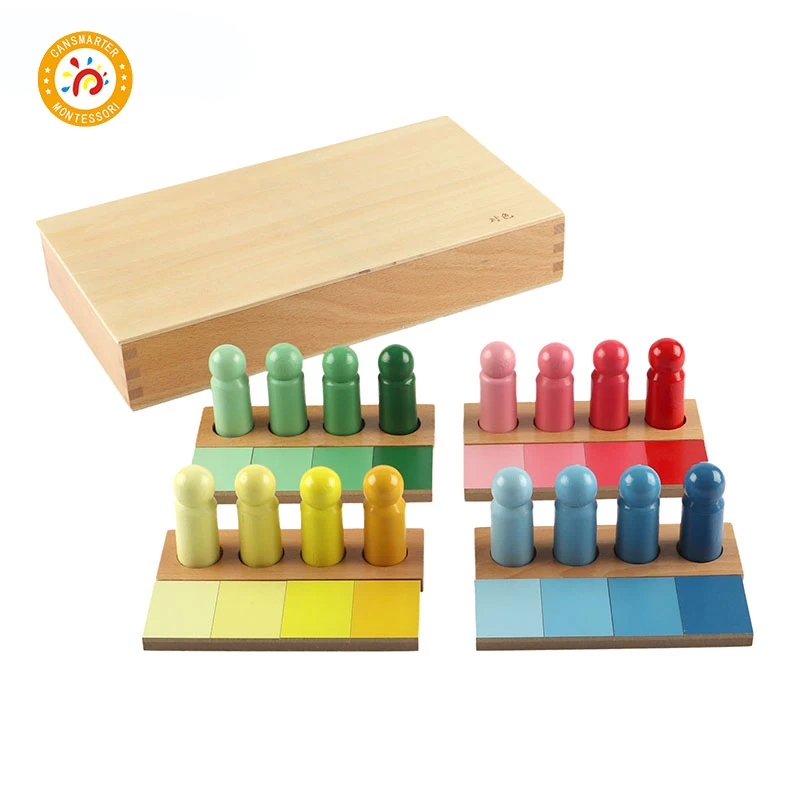 

Montessori Color Sorting Board Resemblance Educational Kids Toy Wooden Color Exercises With Box Game Sensory Toys for Children