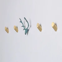 gold solid brass hooks wall mounted hooks for hanging clothes hats living room bathroom kitchen decorative clothes wall hanger