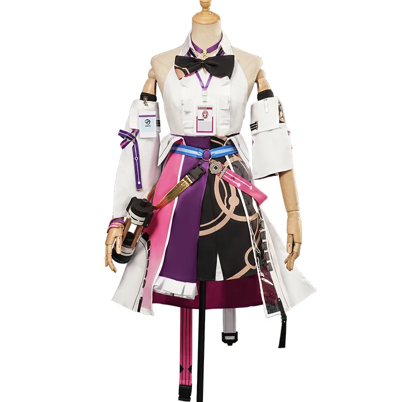 

Game Honkai Star Rail Cosplay Costume Anime Honkai Asta Cosplay Costume Purple Suit For Girl Brown Asta Cospaly Wig Birthday