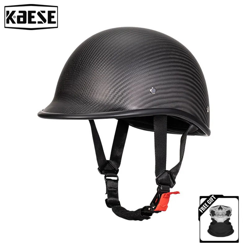 Мотоциклетный шлем из углеродного волокна в стиле ретро