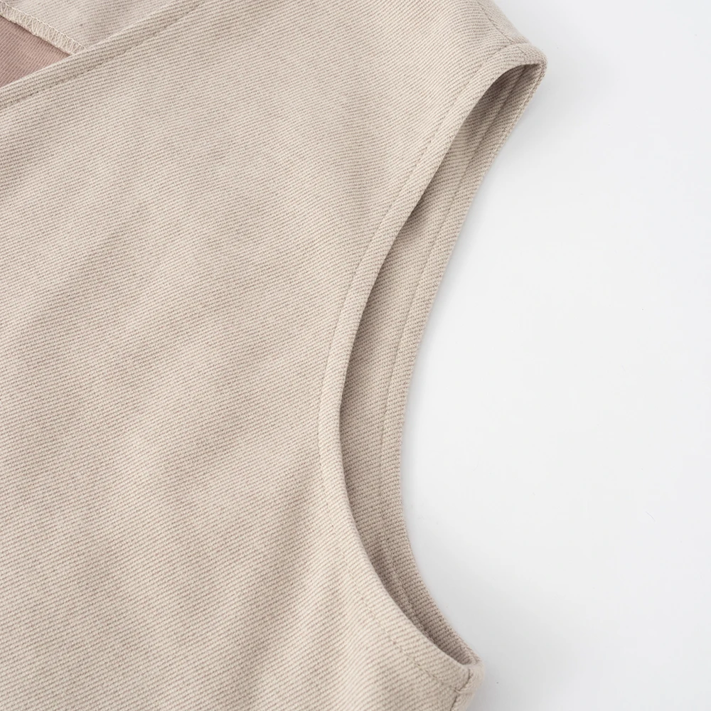 JHJN женские комплекты юбок без рукавов с v-образным вырезом полуплатье пуловер