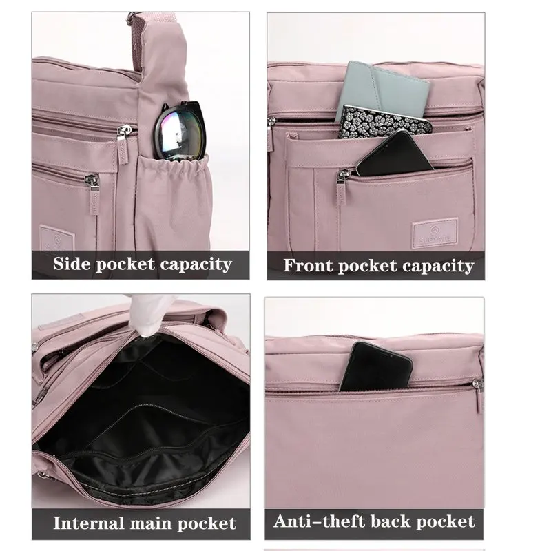 Women's Crossbody Bags Waterproof Wallet Pockets Shoulder Bags For Women Large-Capacity