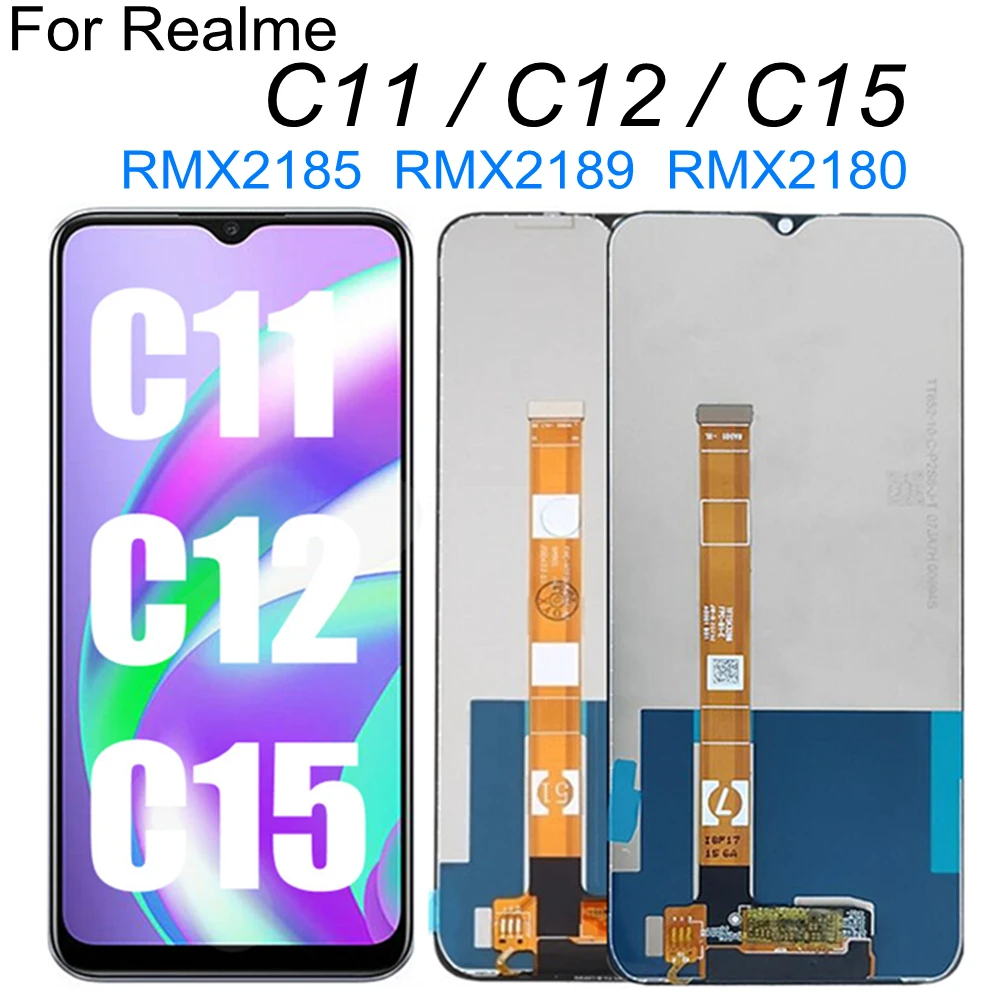

6.5" FOR OPPO Realme C11 2020 C12 RMX2185 LCD Display Touch Screen Digitizer Assembly Replacement For Realme C15 RMX2180 LCD