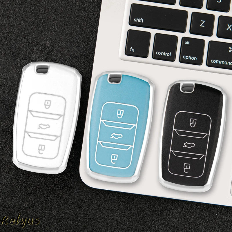 

Fashion TPU Car Remote Key Case Cover Protector for Changan Eado CS35 Raeton CS15 V3 V5 V7 3 Buttons Keyless Auto Accessories