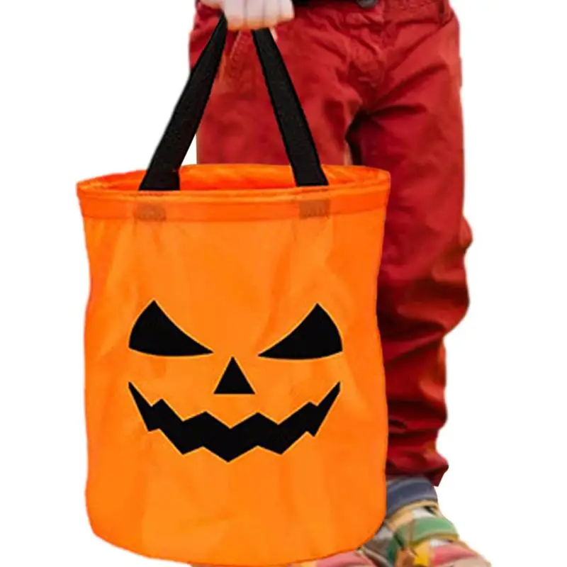 

Halloween Trick Or Treat Bags LED Light Up Candy Bag Tote Bag Candy Storage Bucket Reusable Thanksgiving Gift Basket Kids Gift