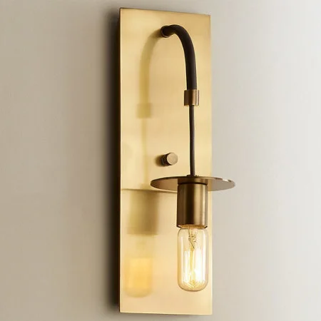 

Настенное бра черного цвета, настенный светодиодный светильник, настенный выключатель, длинное настенное бра, декор для прачечной, хрустал...