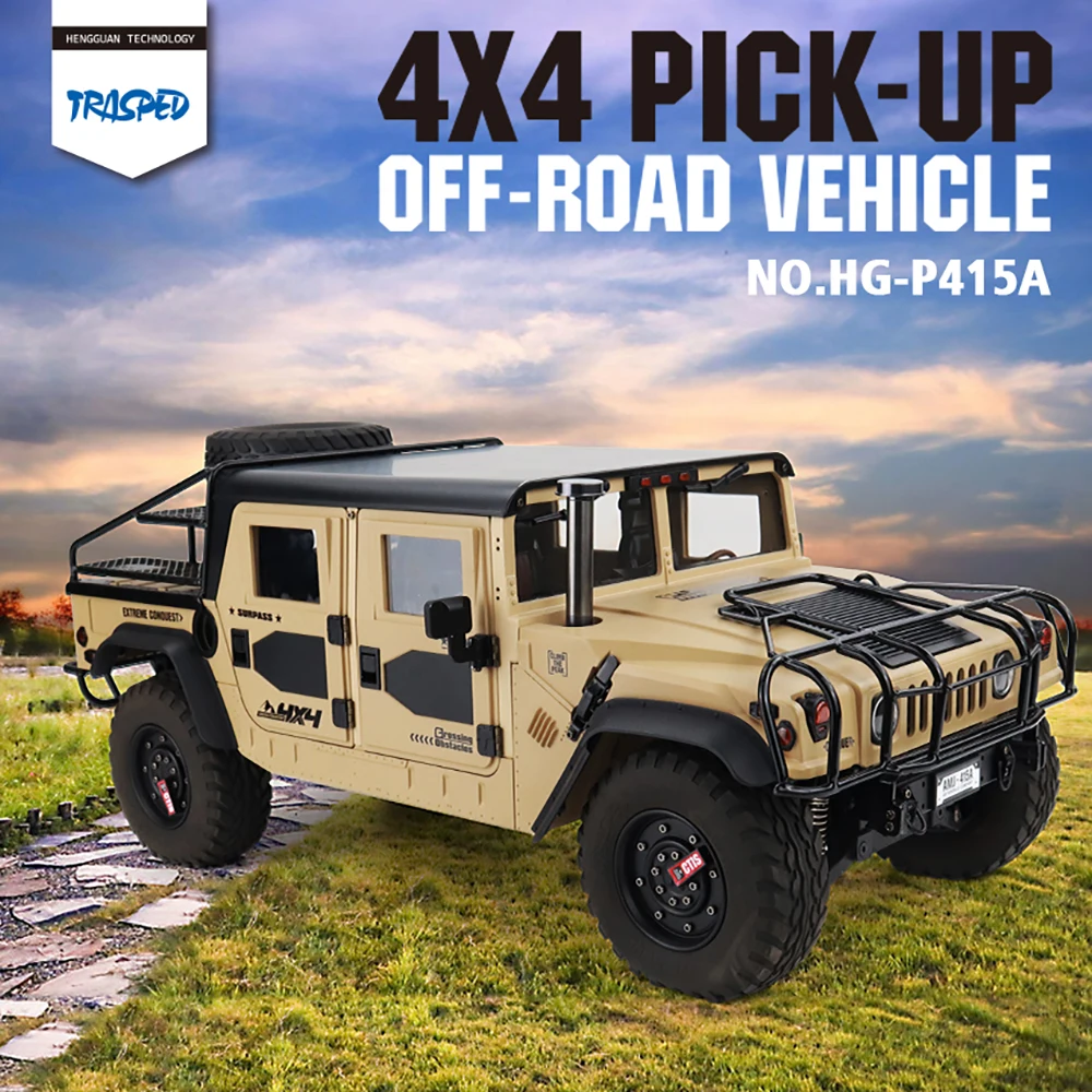 

HG-P415A 1/10 RC Simulation Electric Remote Control Model Car Carwler Off-road Vehicle 4WD PICK-UP Adult Children's Toys