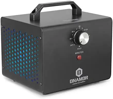 

Ozone Generator 12000mg/h - Ozone Machine Ionizer & O3 Deodorizer for Home, Basement, Smoke, and Pet Room. (Eliminating Odor