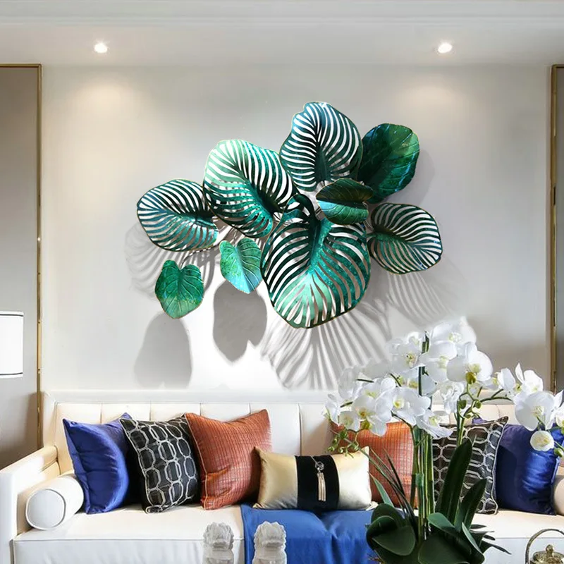 

French Pastoral Living Room Background Wall Decoration Simple Three-dimensional Wrought Iron Decoration Creative Wall Hanging