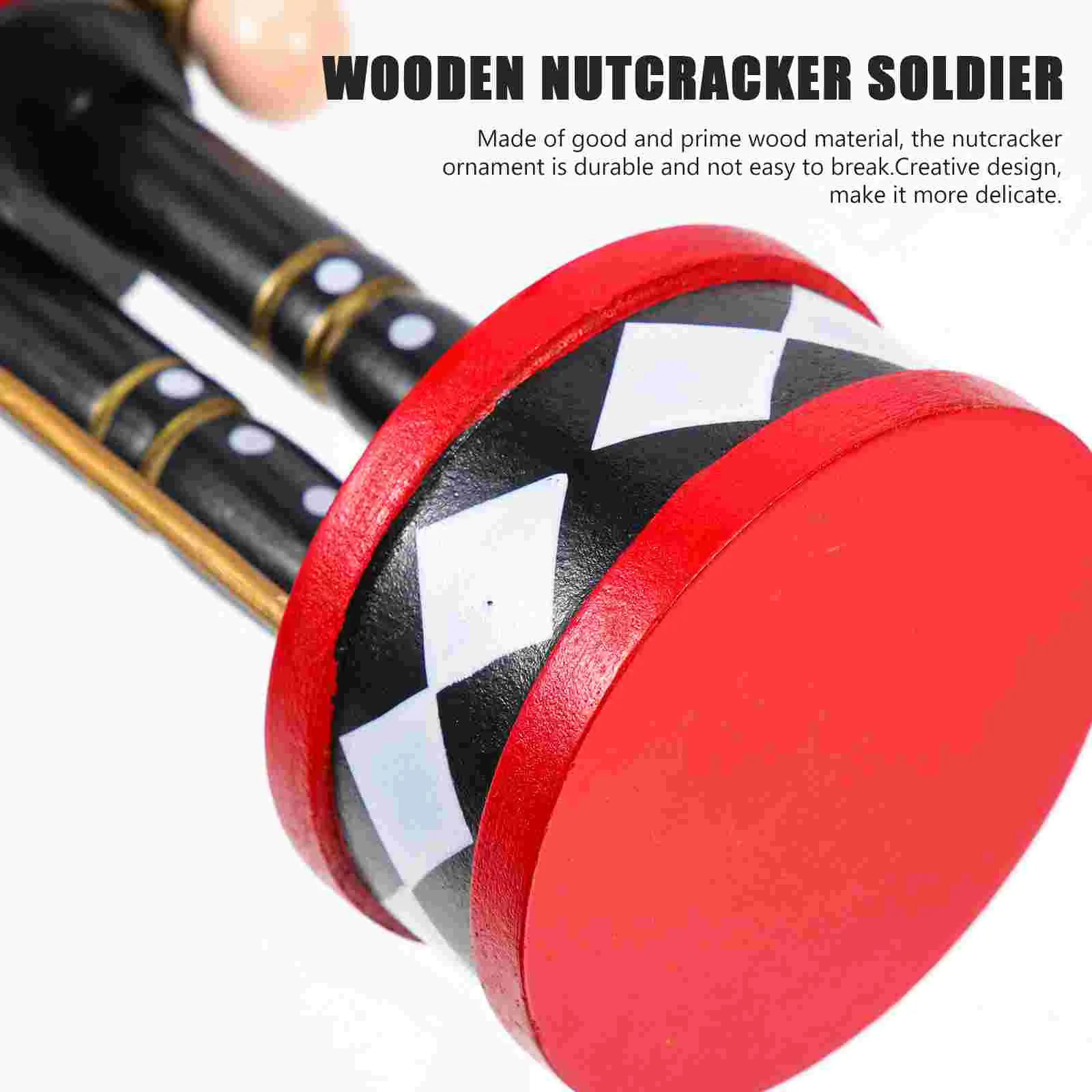 Стоячий барабан Щелкунчик Рождественский деревянный солдат Щелкунчики Ремесло