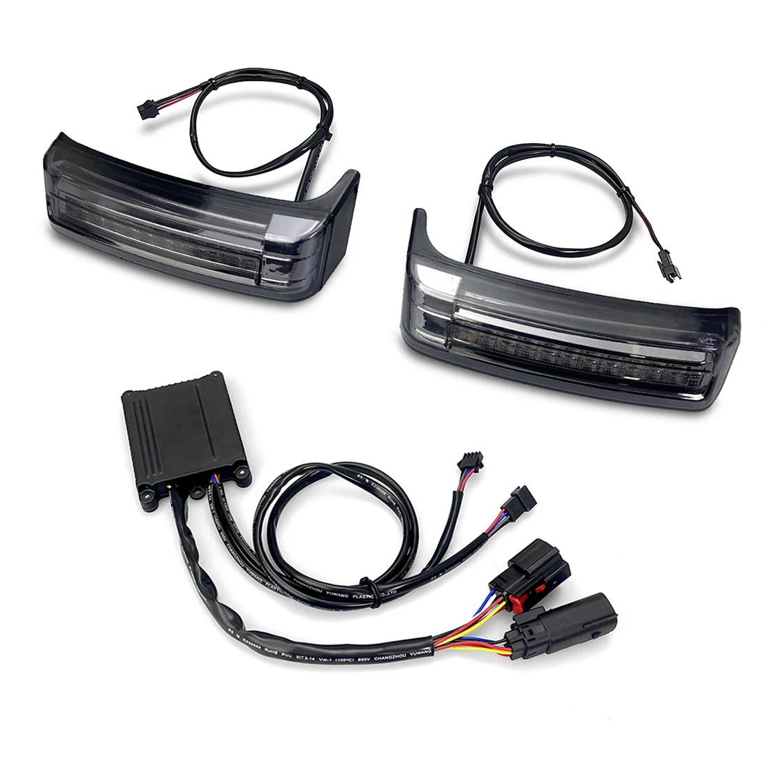 

Светодиодная сиденья сумка для бега/тормоза/указателя поворота для harley street road electra tri glide king FL bagger 2014 и выше