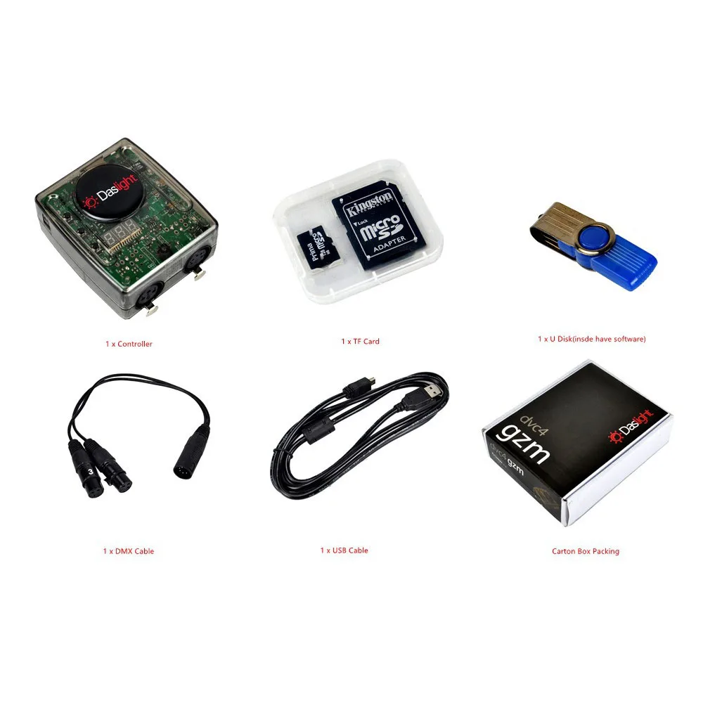 Daslight DVC4 GZM Stage2 Интерфейс Artnet Stage Controller Программное обеспечение DMX-USD DMX512 DJ KTV Party Светодиодный светильник 1536 каналов (art.: 3920d0fa155fa) - 3920d0fa155fa