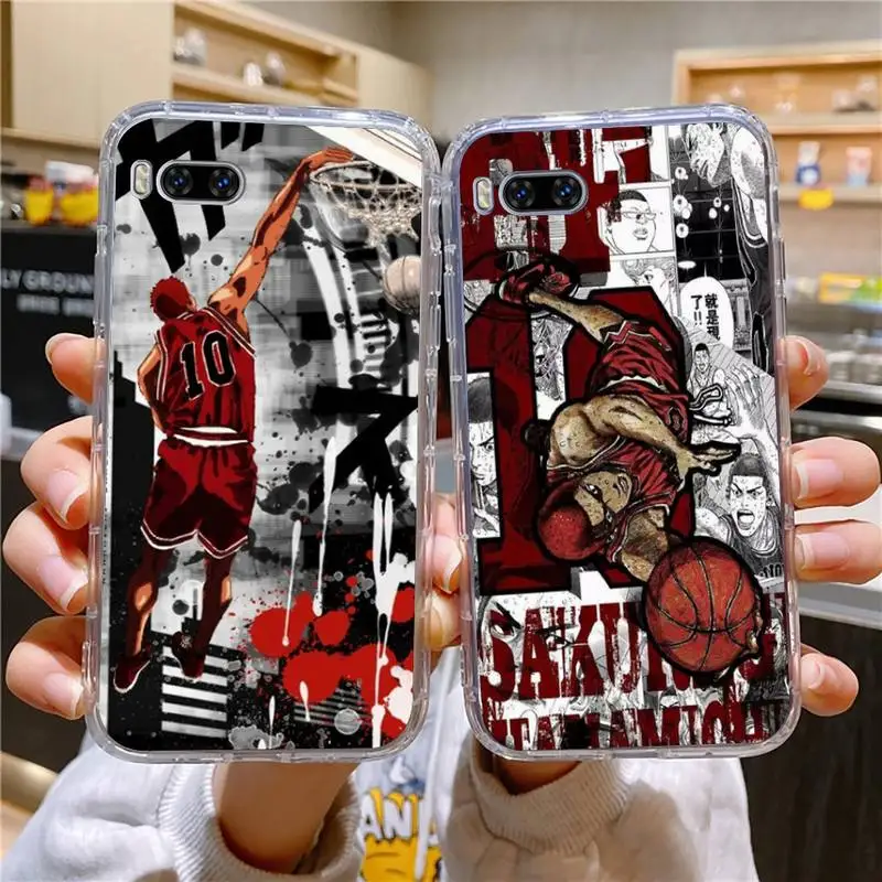 

Slam Dunk Phone Case For Huawei Mate P10 P20 P30 P40 10 20 Smart Z Pro Lite 2019 Honor20i Transparent Case