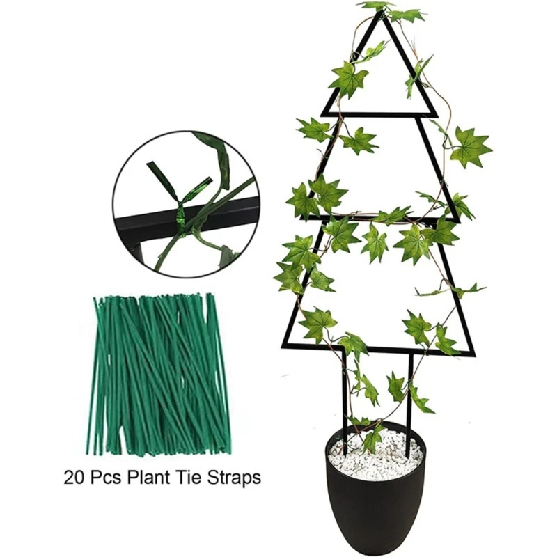 

Christmas Tree Climbing Vine Potted Plant Support Frame Rack Metal Flower Stand Y5GB