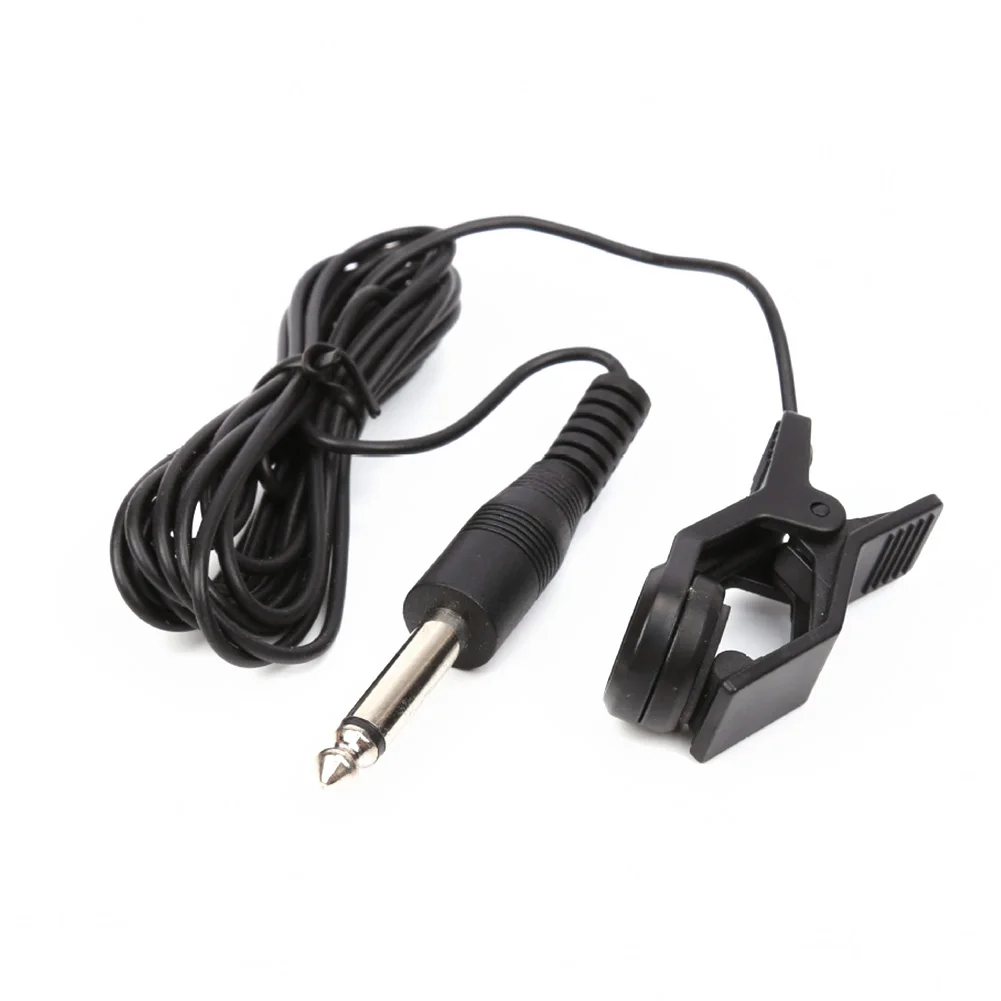 

Plastic Guitar Violin Music Instrument Tuner Pickup Ukulele Cable Electric Acoustic With 1/4 Inch Plug
