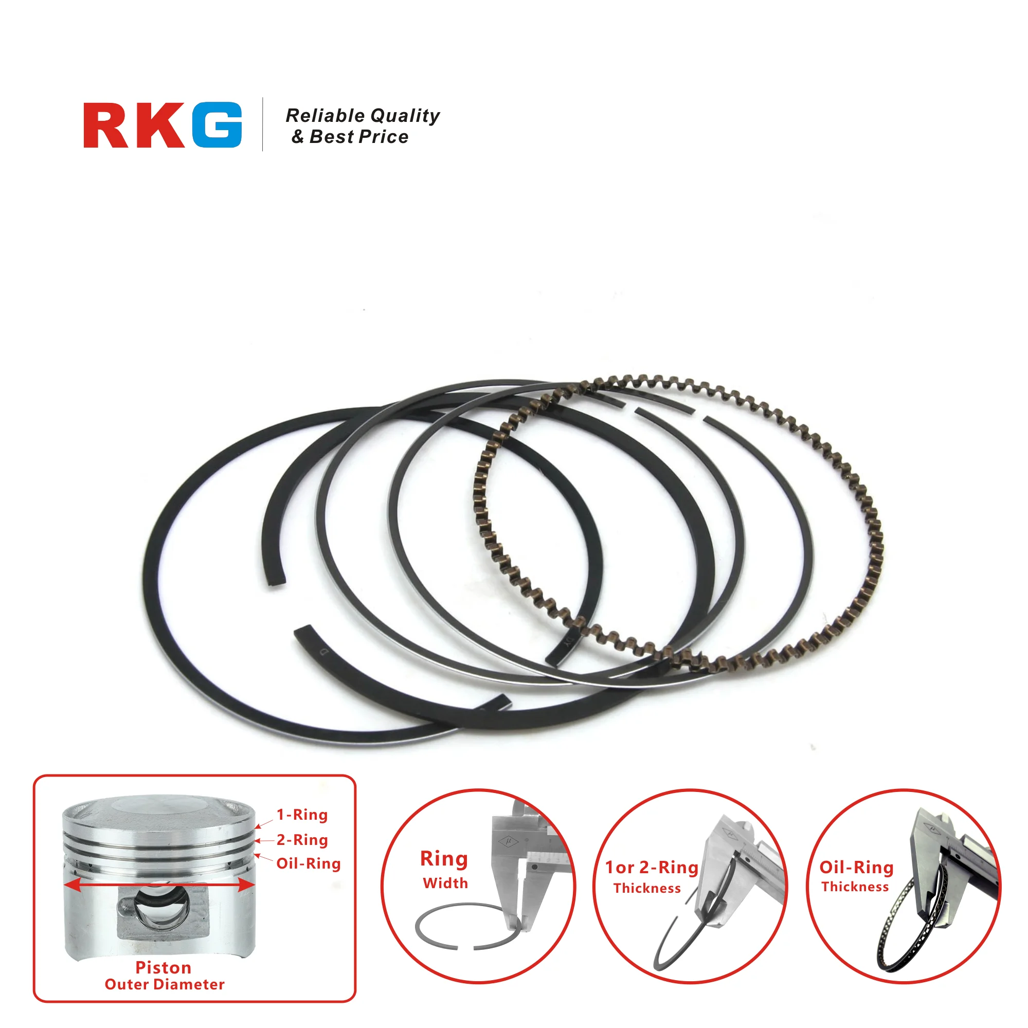 

RKG CF500 Piston Ring 87.5MM For CFMOTO CF MOTO CF188 CF500 500 500cc CF188 CFORCE UFORCE ZFORCE ATV UTV SSV 0180-0400A0