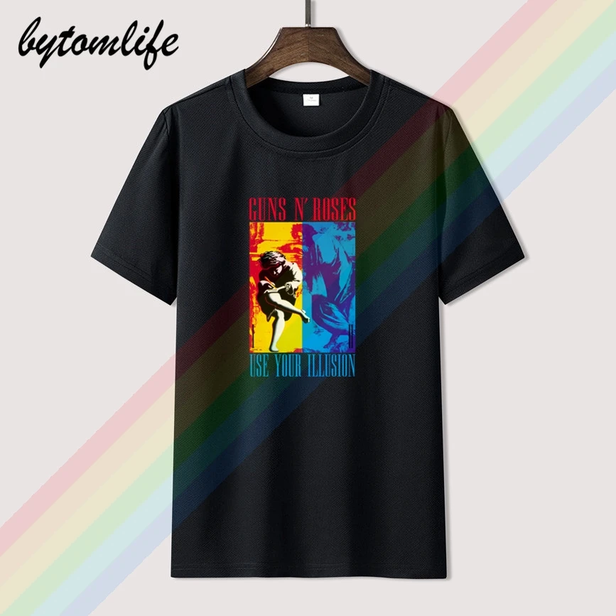 

2023 Guns And Roses Children T Shirt For Men Limitied Edition Unisex Brand T-shirt Cotton Amazing Short Sleeve Tops