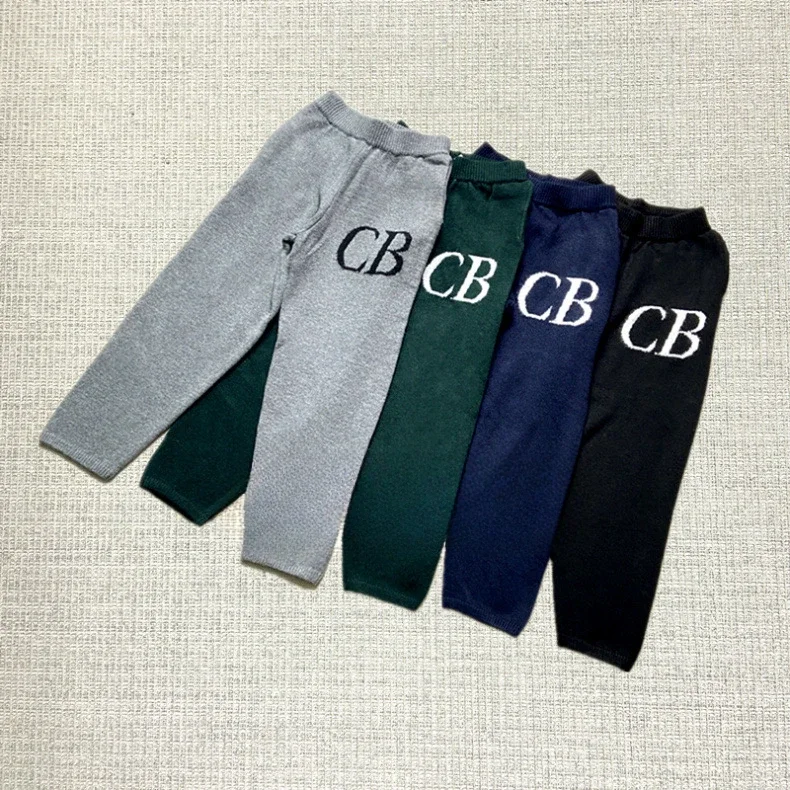 25ss большие черные брюки CB для мужчин и женщин 1:1 вязаные жаккардовые спортивные