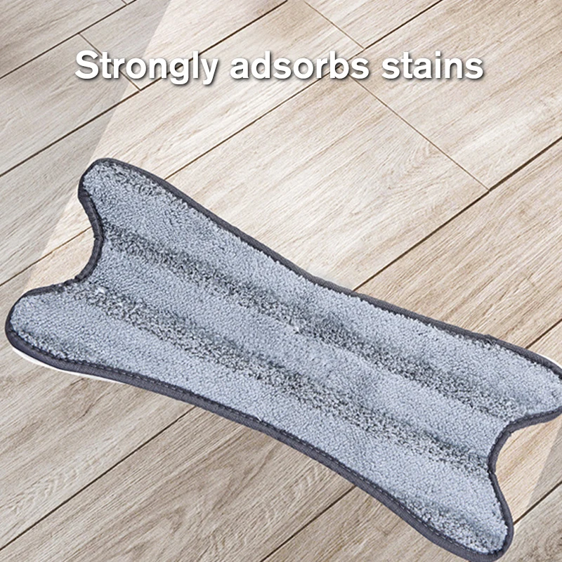 

X Type Butterfly Shaped Mops Head Replacement Reusable Flat Household Hand Wash Free Dry Wet Dual-Use Mop Rag Cleaning Tools