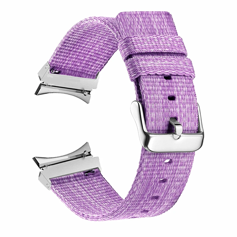 

No Gaps Canvas Strap for Galaxy Watch 4 44mm 40mm Glapless Nylon Band For Samsung Galaxy Watch 4 Classic 42mm 46mm Bracelet