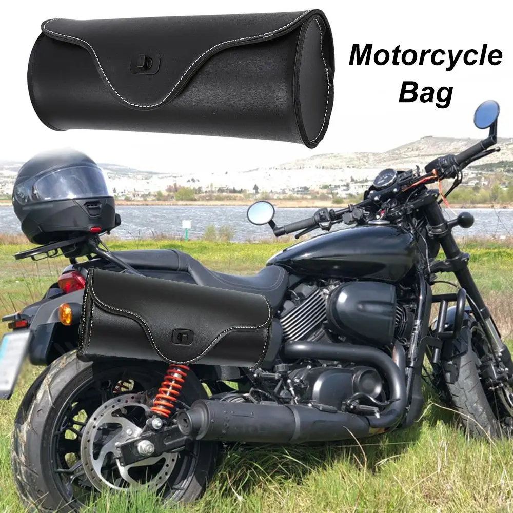 

Outdoor Rider Bag Racing Bag PU Leather Motorcycle Bag Tool Bag Motorcycle Side Bag Saddlebags