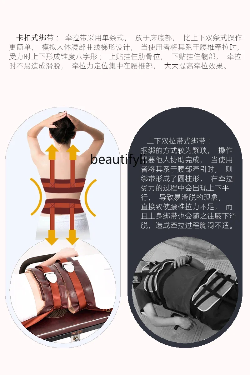 Растягивающаяся тяга для массажа поясницы