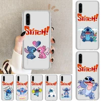 cute stitch anime phone case for huawei p50 p40 p30 p20 p10 p9 p8 lite e pro plus etui coque painting hoesjes comic