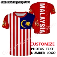 malaysia t shirt diy free custom made name number mys t shirt nation flag my malay malaysian country college print photo clothes