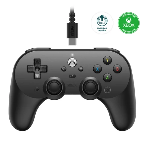 Проводной контроллер 8BitDo Pro 2, джойстик с эффектом Холла, геймпад для Xbox Series, Series S, X, Xbox One, Windows 10, 11