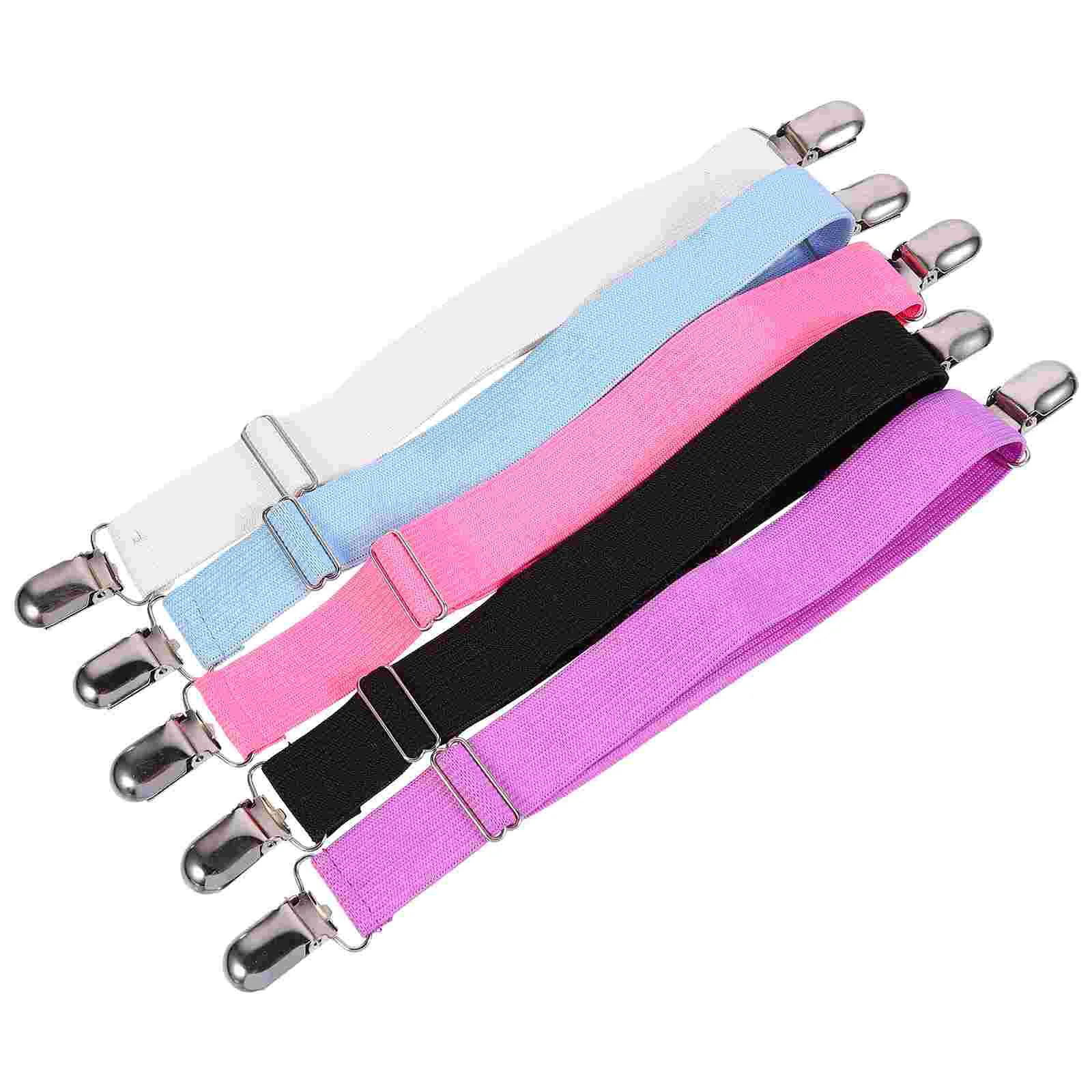 

5 шт. подтяжки для простыней, ремешки для простыней, зажимы, практичная Тяжелая эластичная ткань