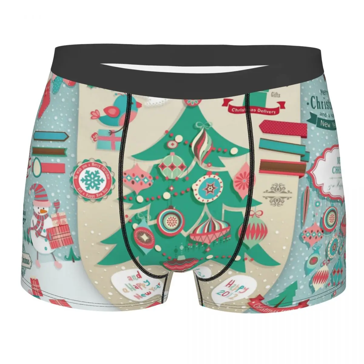 

Christmas An Important Christian Festival Commemorating The Birth Of Jesus Christ Holiday Tree Underpants Breathbale Panties