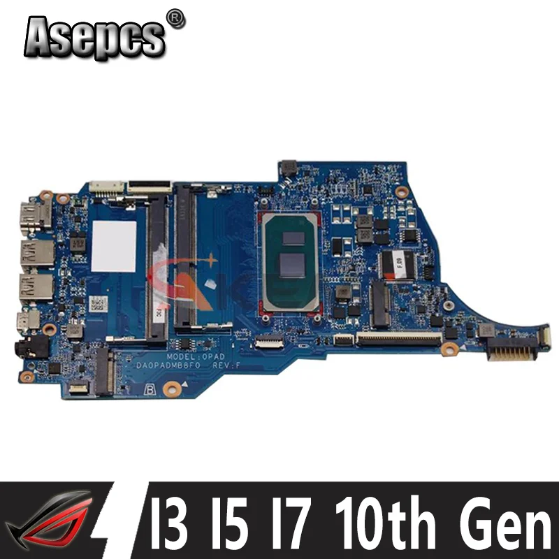 

Original For HP 14-DQ 14S-DQ TPN-Q221 Laptop Motherboard Mainboard W/ I3 I5 I7 10th Gen CPU 14-DQ DA0PADMB8F0 Motherboard