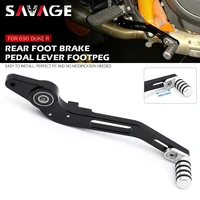 rear foot brake pedal lever for 690 duke r 2013 14 15 16 2017 motorcycle accessories cnc adjustable foot pegs footrest pedal