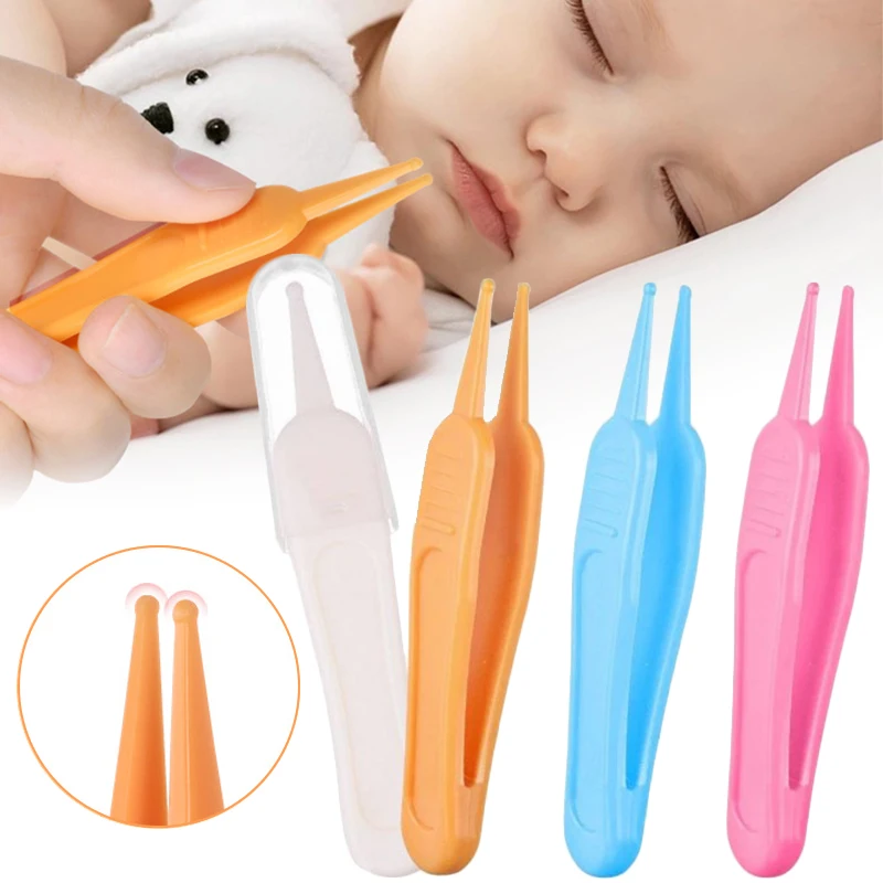 Baby Dig Booger Clip Infants Ear Nose Navel Clean Tools Kids Safety Tweezers Cleaning Forceps Toddler Nasal Cavity Care Products