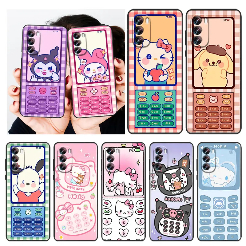 

Nokia Sanrio Melody Kulomi Phone Case Black For Motorola E32 G52 G Stylus G71 Edge G60 S G9 G8 20 G10 E7i G31 Power One Fusion