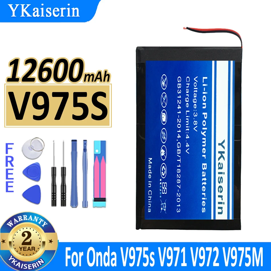 

12600mAh YKaiserin Battery V975S For Onda v975s V971 V972 V975M Laptop Batteries