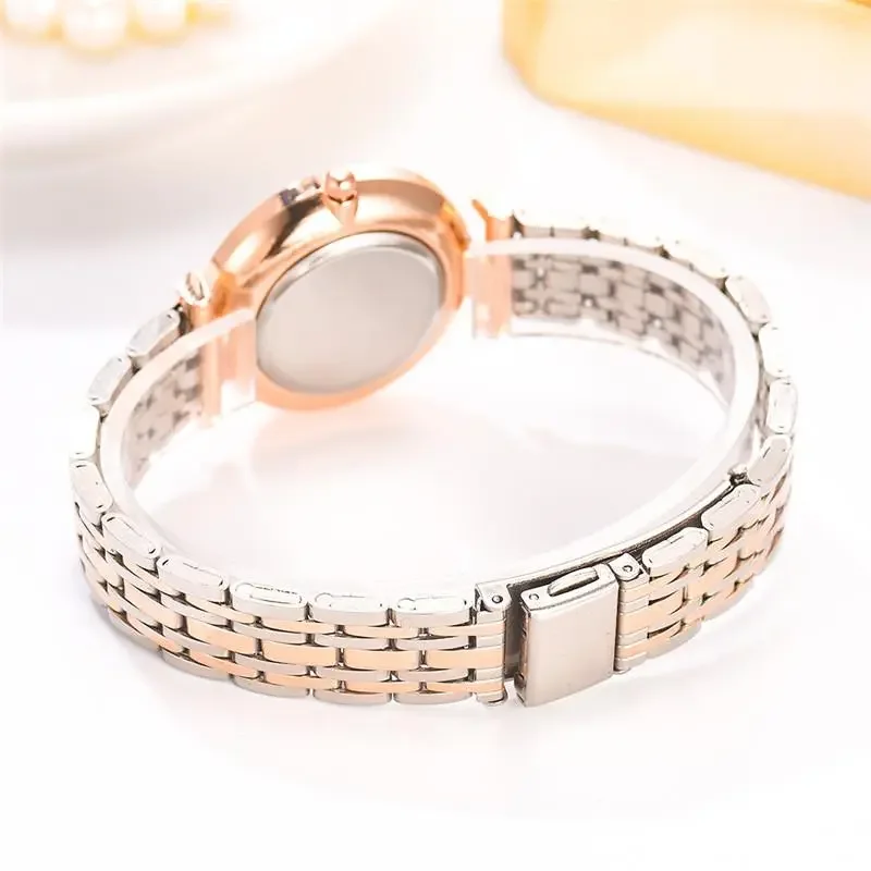 Watches Top Brand Luxury 2022 Fashion Diamond Ladies Wristwatches Stainless Steel Silver Mesh Strap Female Quartz Watch