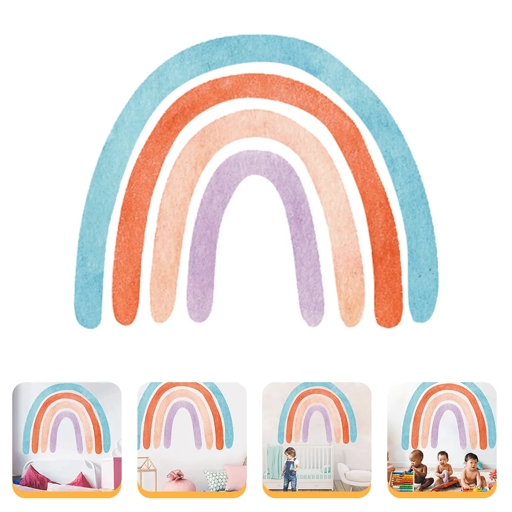 

Cartoon Large Rainbow Wall Sticker Decorative Large Rainbow Wall Decal Decoration