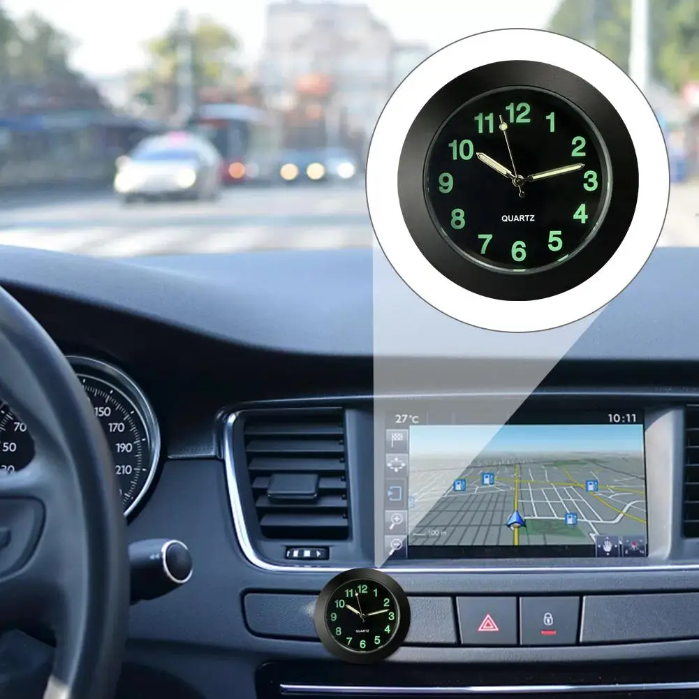 Универсальные автомобильные круглые часы электронные приборная панель