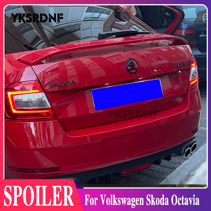 

Задний спойлер Неокрашенный из АБС-стеклопластика для Volkswagen Skoda Octavia 2014-2018, крыло багажника, крышка для стайлинга автомобиля