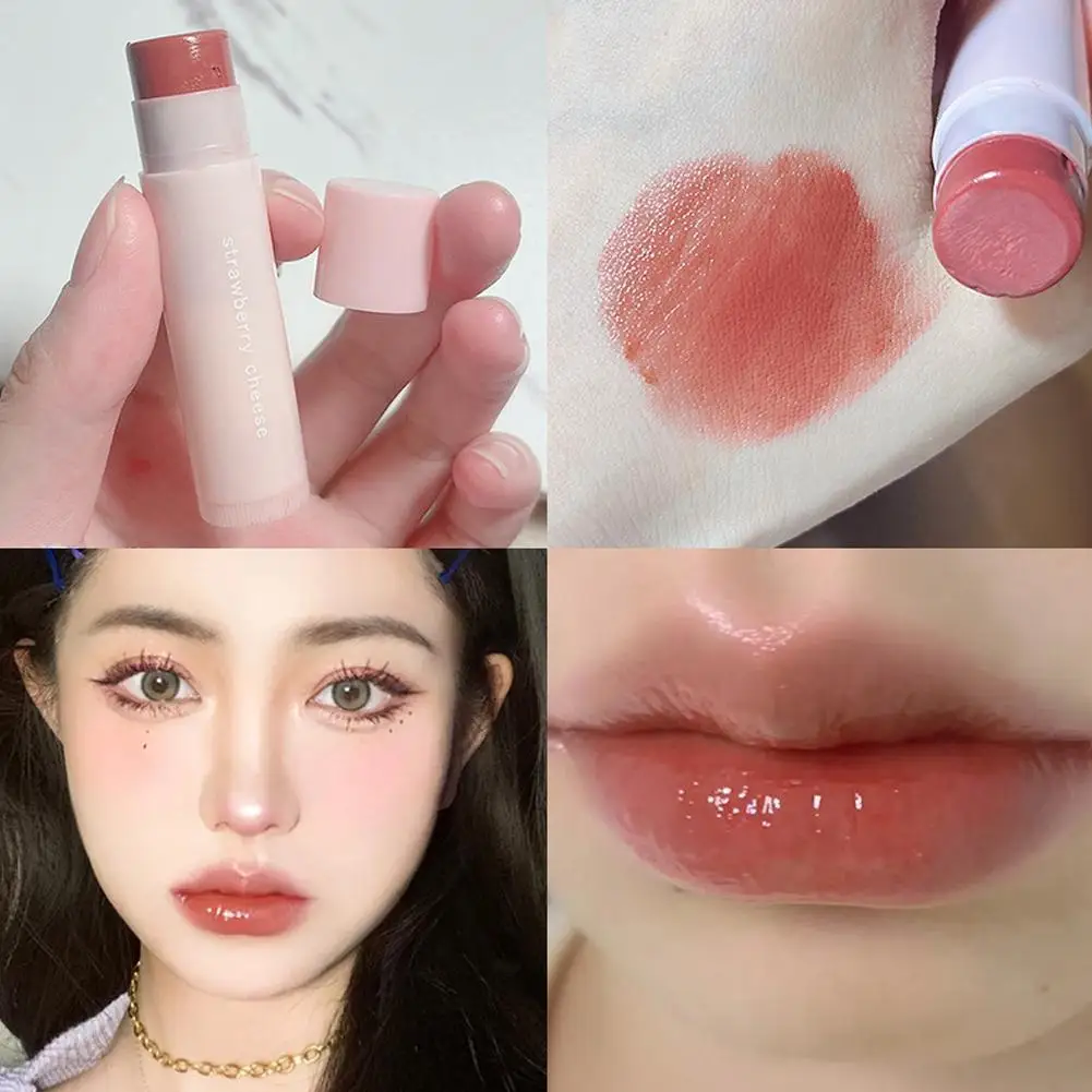 

Colored Lip Balm Non-Stick Cup Moisturizing Anti-cracking Lipstick Long Makeup Lip Lips Lasting Cosmetic Primer Care G4J8