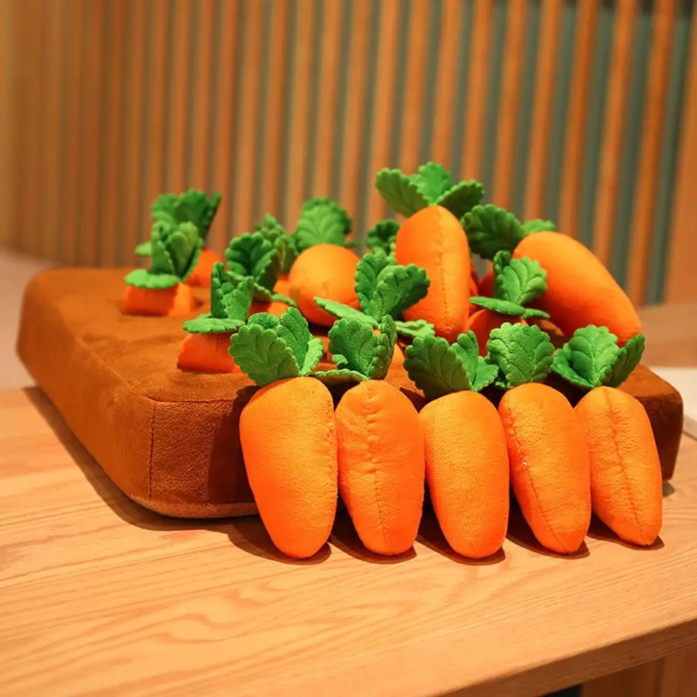 

Игрушки Интерактивные для родителей и детей, декоративная игрушка, плюшевая овощная кукла, мягкие игрушки в виде моркови, плюшевые игрушки