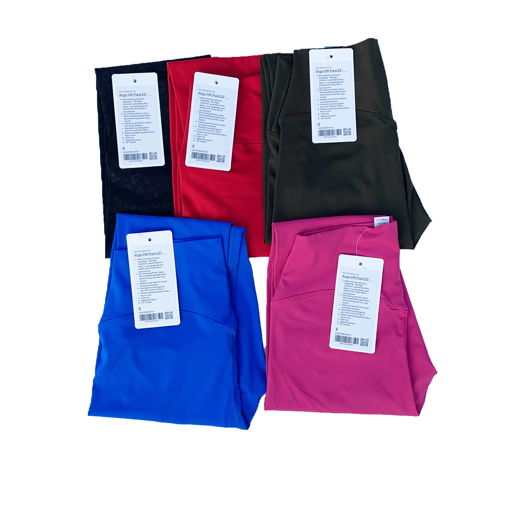 Luluwomen Yoga Leggings Sport Leggings Women Align Fitness High Waist Naked Feel Breathable Gym Running Pants Custom Log