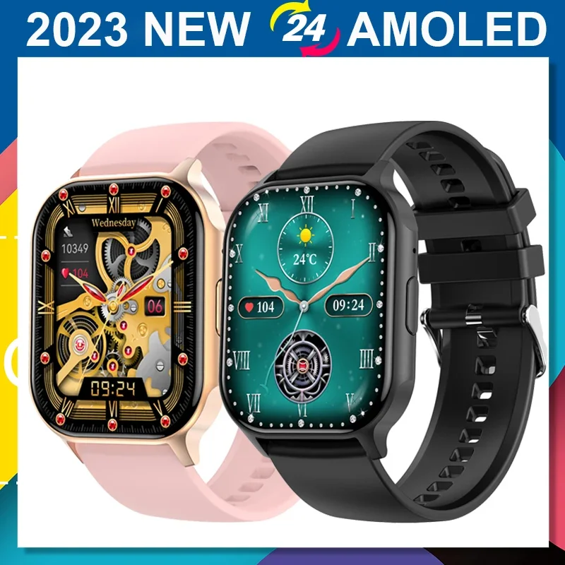 

2023 часы 9 ультра Смарт-часы для мужчин и женщин с AMOLED-экраном reloj hombre Compass Sport NFC Series 9 Pk HK9 Ultra 2 Hello Watch 3 Plus