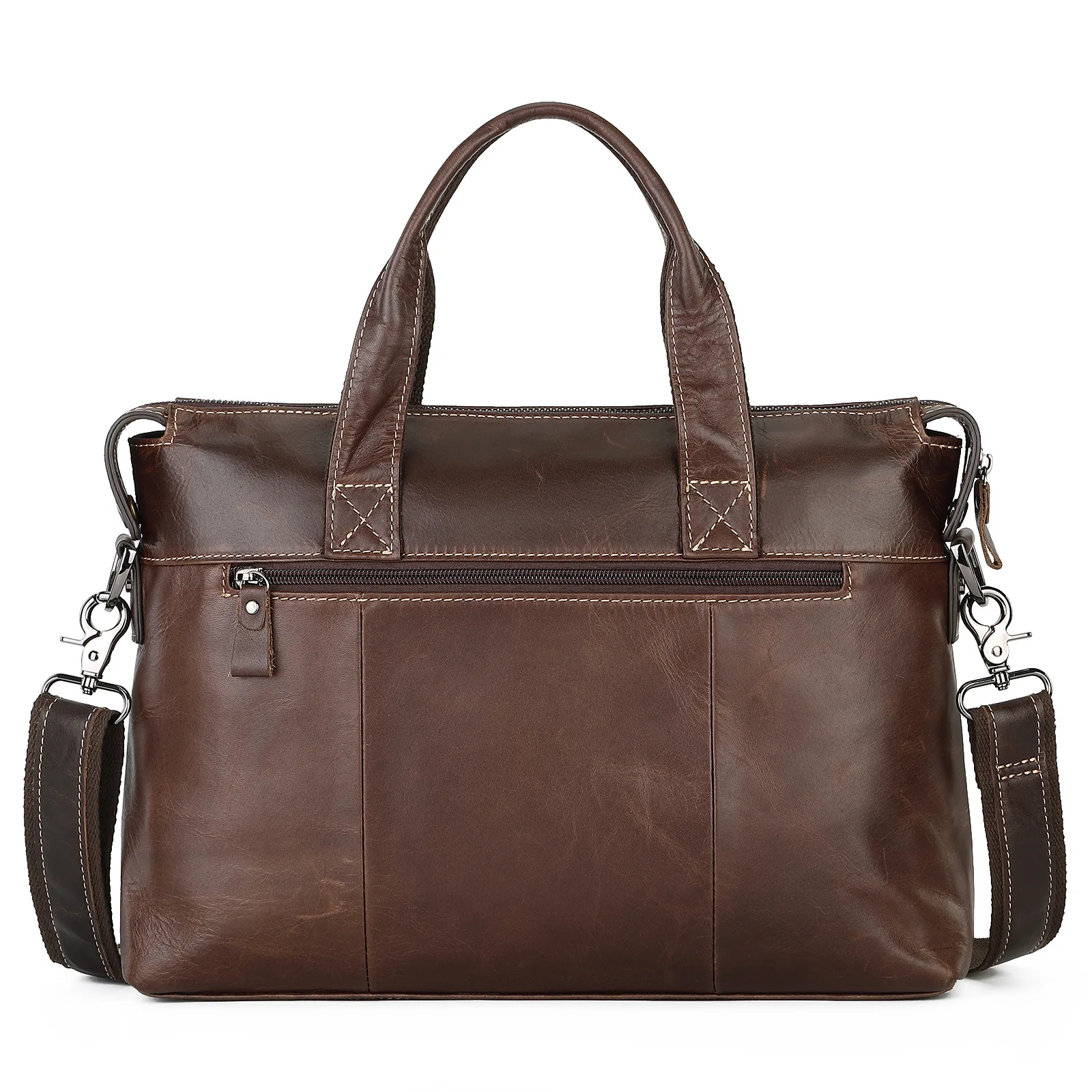 Royal Bagger Laptop Briefcase for Men Genuine Cow Leather Retro Business Male Shoulder Bag Messenger Bags Fashion Handbag Man