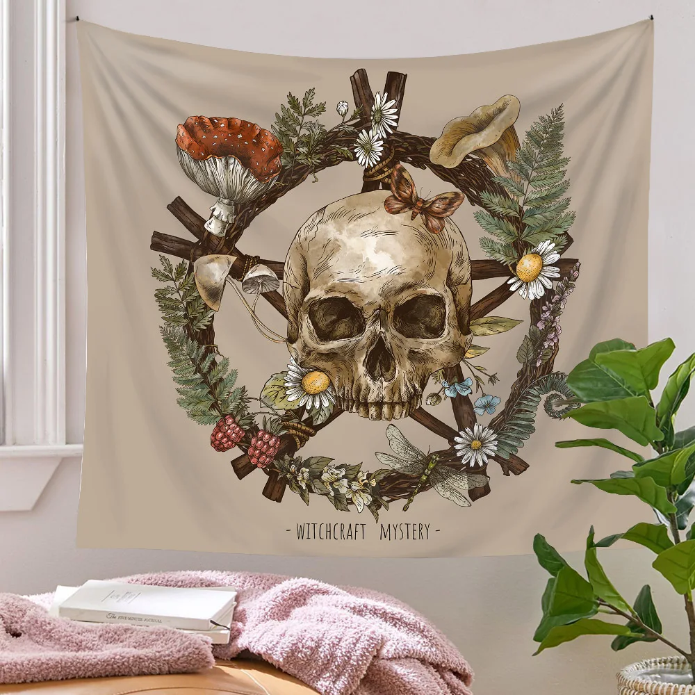 

Vintage Sun Tapestry Wall Hanging Botanical Celestial Floral Wall Tapestry Hippie Flower Wall Carpets Dorm Decor Starry Carpet