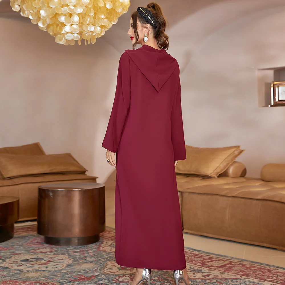 Ramadan Eid Mubarak Abaya Dubai Kaftans for Women Turkey Islam Prayer Clothes Modest Outfit Arabic Muslim Dress Djellaba Femme