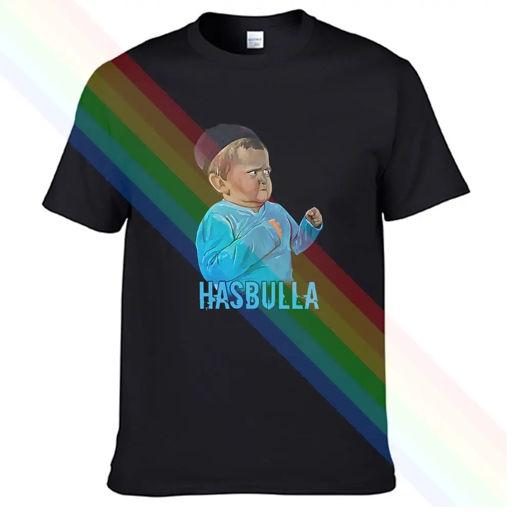 

2022 Hasbulla Fighting Meme Men Women Summer 100% Cotton Black Tees Male Newest Top Popular Normal Tee Shirts Unisex