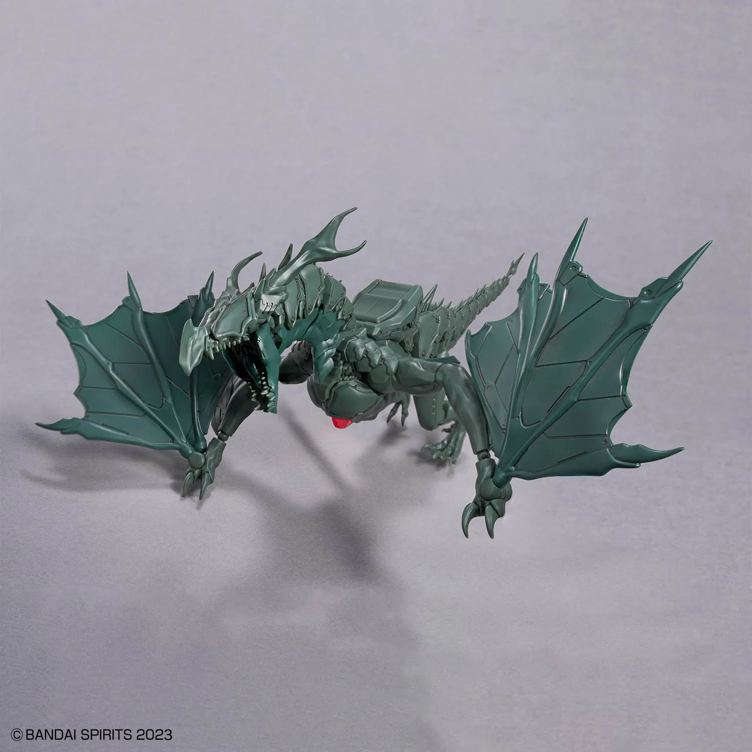 Фото В наличии: Официальная лицензированная фигурка Bandai 30MF Duro Wyvern 30 MINUTES FANTASY Green Dragon, аниме-модель, оригинальная игрушка в коробке, подарок. №5