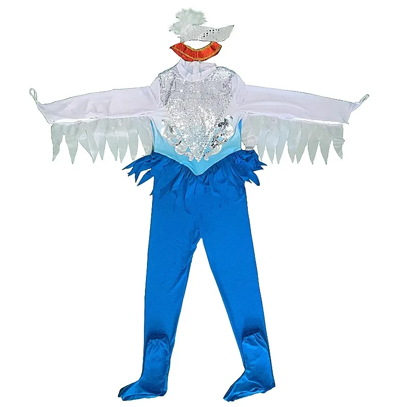 Детский костюм синей птицы для девочек одежда выступлений фестивалей и танцев с